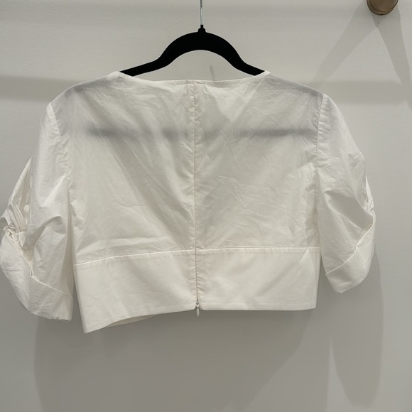 A.L.C. Twist front blouse 10 white - Picture 3 of 3